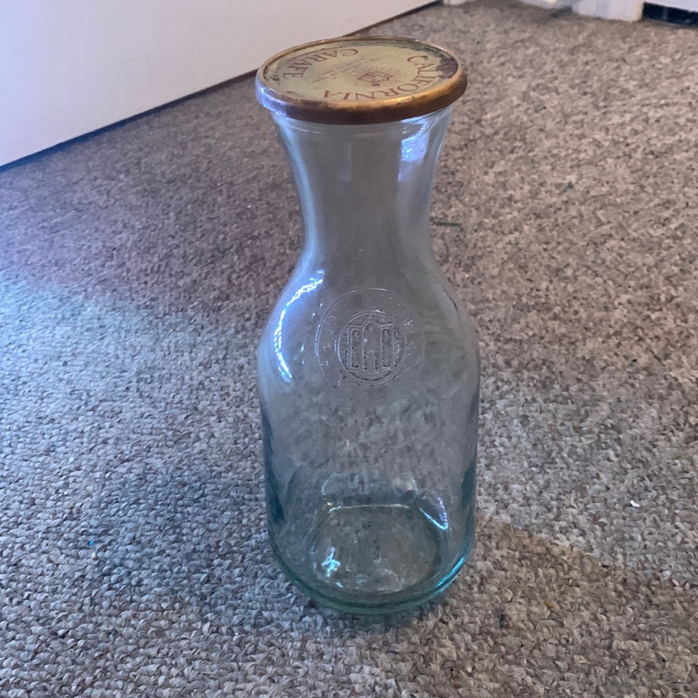 Embossed Paul Masson Since 1852 Glass Wine Bottle